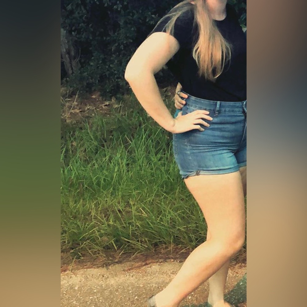 High waisted Jean shorts
